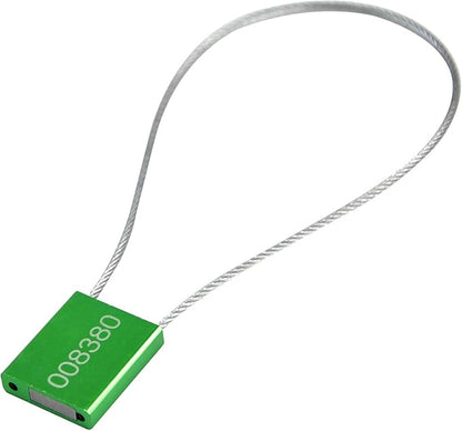 Pull Tight Security Cable Seals Alumium Alloy Shipping Container Tags ISO 17712 Standard (Pack of 50, Green)