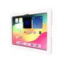 TABcare Anti-Theft Acrylic VESA Enclosure for Apple iPad mini 4/5 8" with Free Wall Mount Kit & 90-Degree Angle Charge Cable (iPad mini 4/5 8", White)