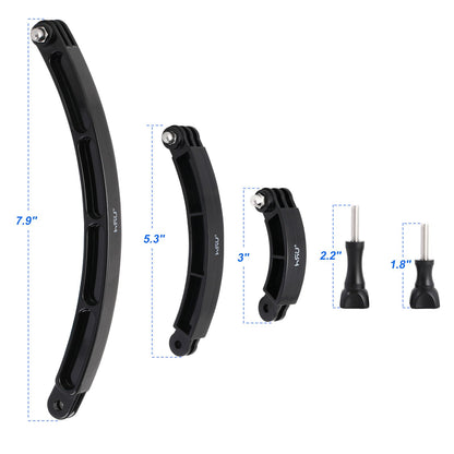 HSU 3 in 1 Curved Extension Arm Kit, Extension Pivot Arm Adjustable Bracket