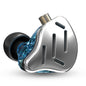 CCA KZ Zax in Ear Monitor Headphones 16 Units 7BA 1DD Hybrid Drivers HiFi IEM Earphones High Clarity Metal Gaming Earbuds with 2 Pin Detachable Cable