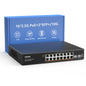 YuanLey 18 Port 2.5G PoE Switch Unmanaged, 16 x 2.5G Base-T PoE Ports, 2 x 10G SFP+, IEEE802.3af/at, 250W, Compatible with 100/1000/2500Mbps, Metal Case, Desktop/Rack Mount 2.5Gbe Network Switch