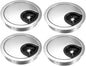 uxcell Cable Hole Cover, 2.4Inch/60mm Zinc Alloy Desk Wire Cord Cable Grommets Hole Cover for Office PC Desk Cable Cord Organizer, 4Pcs Bright Silver