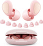 Ear Plugs for Sleeping Noise Cancelling, 45dB Reusable Silicone Ear Plugs for Concert, 8 Tips Earplugs for Noise Reduction, Hearing Protection Earplugs for Sleep, Concert, Snoring, Work, Pink