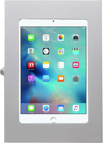 TABcare Locking Security Metal Case for iPad Mini Used as Kiosk, POS, Store, Show Display (White, iPad Mini 4/5)