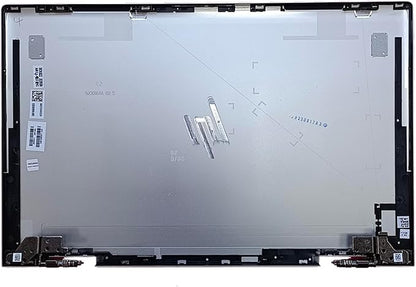 Replacement Laptop LCD Cover Back Rear Top Lid with Hinges for HP Envy X360 15-ED 15M-ED 15T-ED L93203-001 L93204-001 (Silver)