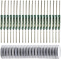 20pcs Glass Reed Switch Reed Contact Normally Open (N/O) Magnetic Induction Switch (2mm×14mm) with 20pcs Multi-Use Magnetic Sheet
