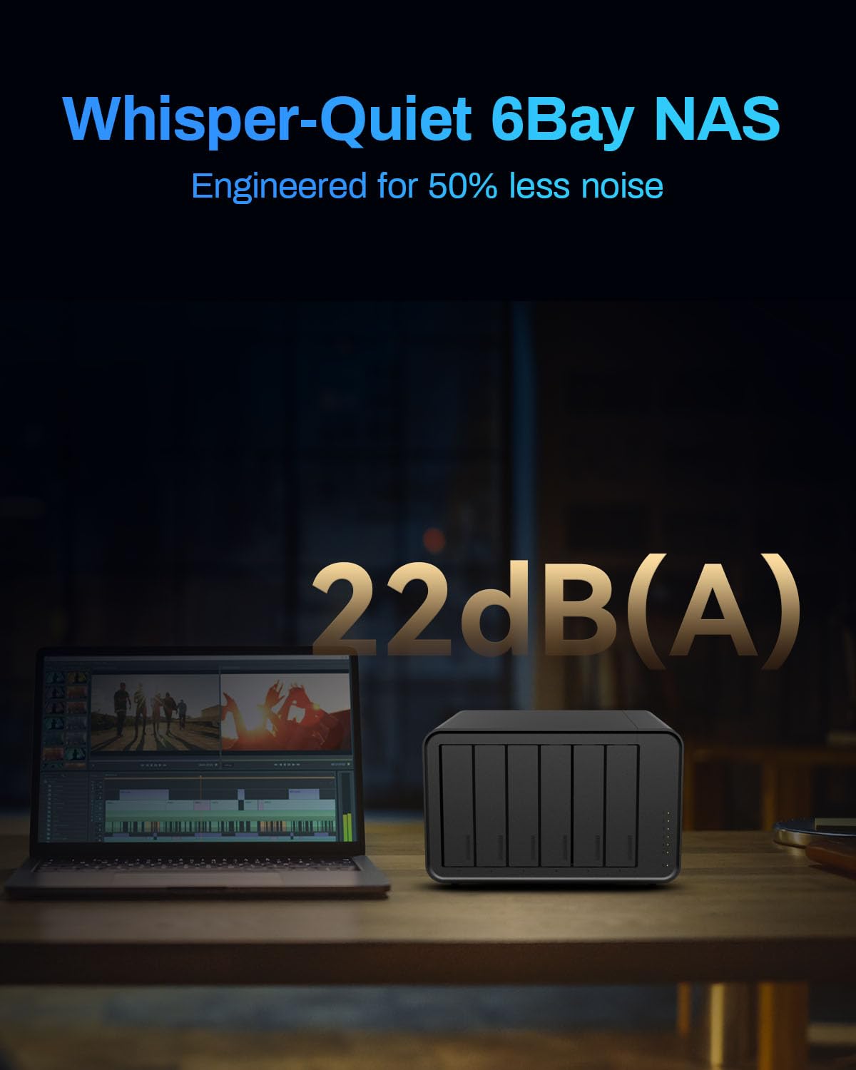 TERRAMASTER F6-424 NAS Storage 6Bay - N95 Quad-Core CPU, 8GB DDR5 RAM, Dual 2.5GbE Ports, Network Attached Storage with High Performance (Diskless)