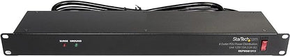 StarTech.com 4U Wall Mount Network Rack & 1U Server Rack Shelf & 8 Outlet Horizontal 1U Rack Mount PDU Power Strip