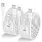 LOFPYE 3-Pack 10FT 60W USB C to USB C Cable, Type C to Type C Cable,Fast Charging Cable for iPhone 16 15 Pro Plus Pro Max，for Galaxy S24 S23, for iPad Pro/Air, for MacBook Pro/Air and More