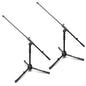 AxcessAbles Short Microphone Stand with 34" Telescoping Boom Arm | Low Profile Mic Tripod for Drums and Guitar Amps