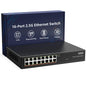 7 Port 2.5G Unmanaged Ethernet Switch, 5 x 2.5G Base-T Ports, 2 x 10G SFP, Compatible with 100/1000/2500Mbps, VLAN, Fanless, Desktop/Wall Mount YuanLey 2.5Gbe Network Switch for Wireless AP, NAS, PC