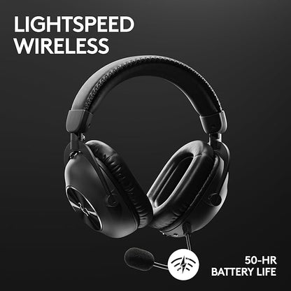 Logitech G Pro X Superlight 2 Lightspeed Wireless Gaming Mouse + G Pro X 2 Wireless Gaming Headset Bundle - Black