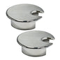EASYEAH 2 Pcs Desk Grommet 2" / 50 mm, Zinc Alloy Desk Cord Hole Cover