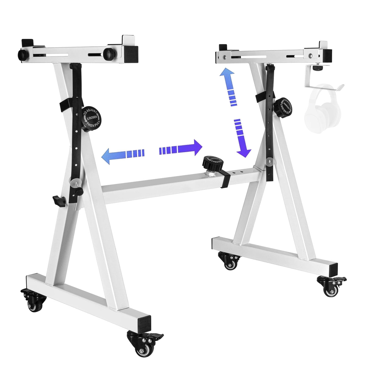 Universal Keyboard Stand, Z-style Heavy-Duty Piano Stand, Adjustable and Portable Piano Keyboard Stand for 61 and 88 Keys
