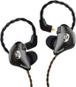 BASN in Ear Monitor Headphones for Musicians, Bsinger 2nd Generation Sound Isolating Earphones with Dual Dynamic Drivers Detachable MMCX Cable (Black)…