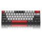 Camiysn 60% Mechanical Gaming Keyboard, White Gaming Keyboard with Red Switches, Detachable Type-C Cable Mini Keyboard with Blue LED Light for/PC/Laptop