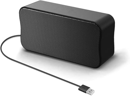 USB Small Computer Speaker Bar, USB Mini Computer Speakers, Laptop Speaker, Computer Speakers for Desktop PC, Plug and Play, Protable PC Sound Bar for Office Home School