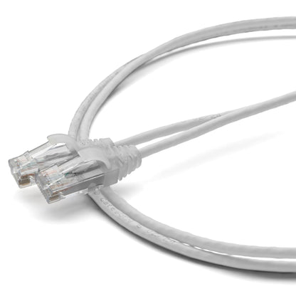 TRUECABLE Cat6 Component Rated Patch Cable, Unshielded (U/UTP), 2ft, White, 28AWG Stranded Pure Copper, Snagless 10G High-Speed Ethernet Cable, PoE++ 4PPoE 100W, UL Listed, RoHS-3, 1 Pack