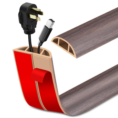 LSGCQ Floor Cord Cover Self Adhesive Cord Hider Floor Cable Management