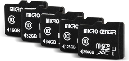 Micro Center 64GB Class 10 Micro SDXC Flash Memory Card 20 Pack with Adapter for Mobile Device Storage Phone, Tablet, Drone & Full HD Video Recording - 80MB/s UHS-I, C10, U1 (20 Pack)