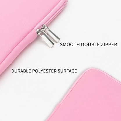 RAINYEAR 14 Inch Laptop Sleeve Protective Case Soft Lining Padded Zipper Cover Carrying Bag Compatible with 14" Notebook Computer Tablet Ultrabook Chromebook (Pink, Upgraded Version)