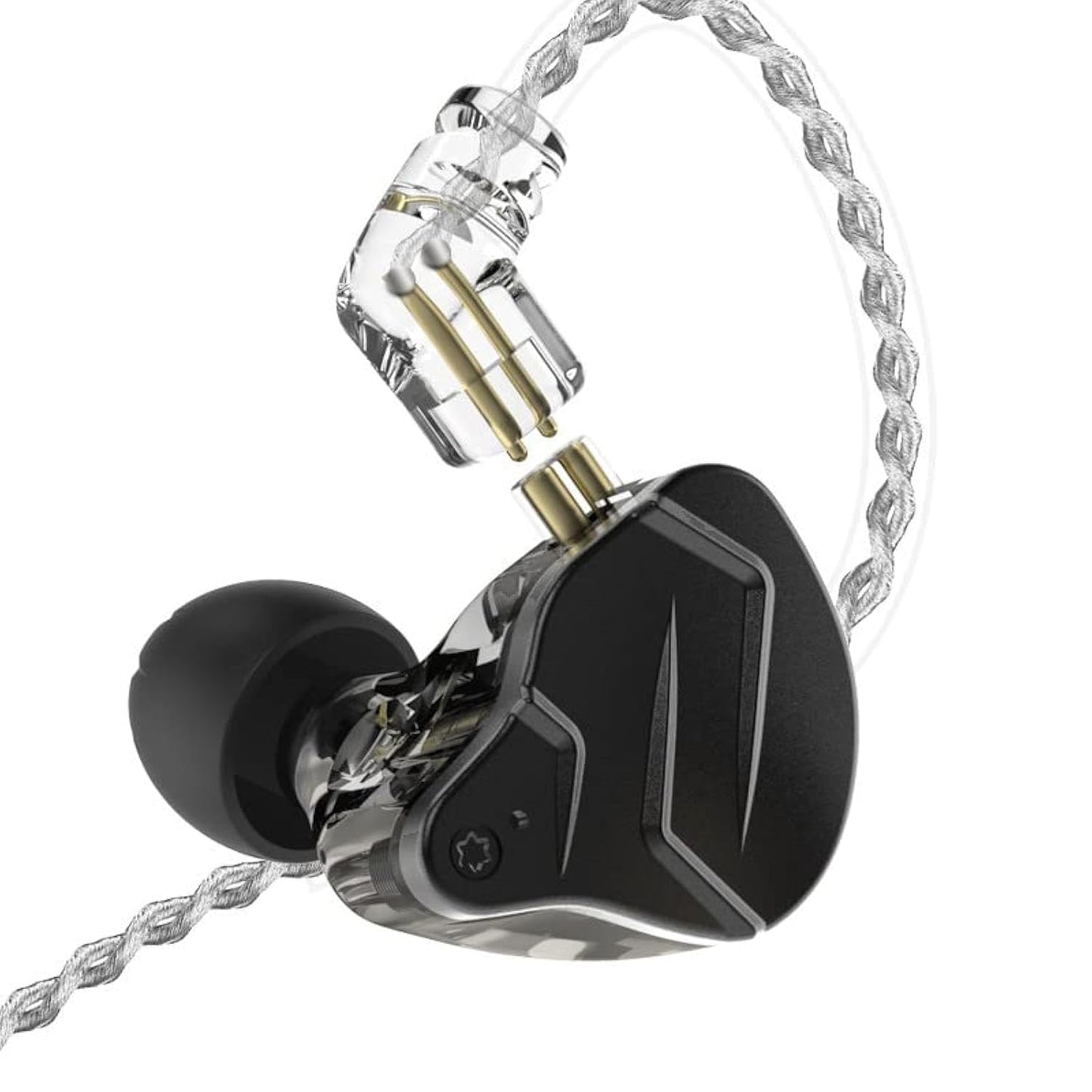 KZ ZSN PRO X Wired Earbuds, in-Ear Monitor Headphones with Dual Driver-Clear Sound and Ergonomic Custom-Fit Earpieces (S/M/L),Gaming Earbuds,3.5mm Jack for Phones Computer Laptops (Black Without Mic)