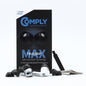 Comply TrueGrip MAX Premium Memory Foam Replacement Ear Tips, Black Medium
