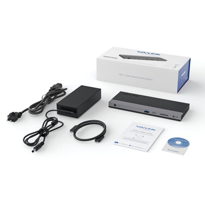 WAVLINK Laptop Docking Station, Dual DisplayPort,HDMI, Single 4K@144Hz