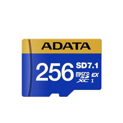 ADATA 256GB Premier Extreme microSDXC SD7.1 Express Card for Nintendo Switch 2, PCIe Gen3 x1 / U3 / C10 / V30, Up to 800/700 MB/s, 4K Video Recording, Compatible w/ASUS ROG Ally (UD256GEX3L1-C)