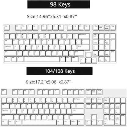 Acrylic Keyboard Dust Cover,98 Keys Transparent Mechanical Keyboard Protective Cover,Compatible with Computer Gaming Keyboards (14.96''x5.31''x0.87'')