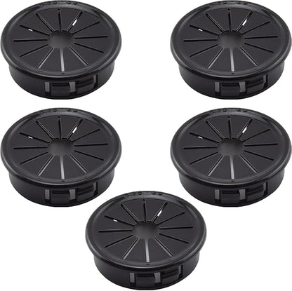 Aifeier ET 1-3/8 Inch Cable Grommets Petal-Shaped Buckle Type Wire Hole Cover for Cord Management and Protection of Cabinet, 5PCS 35mm