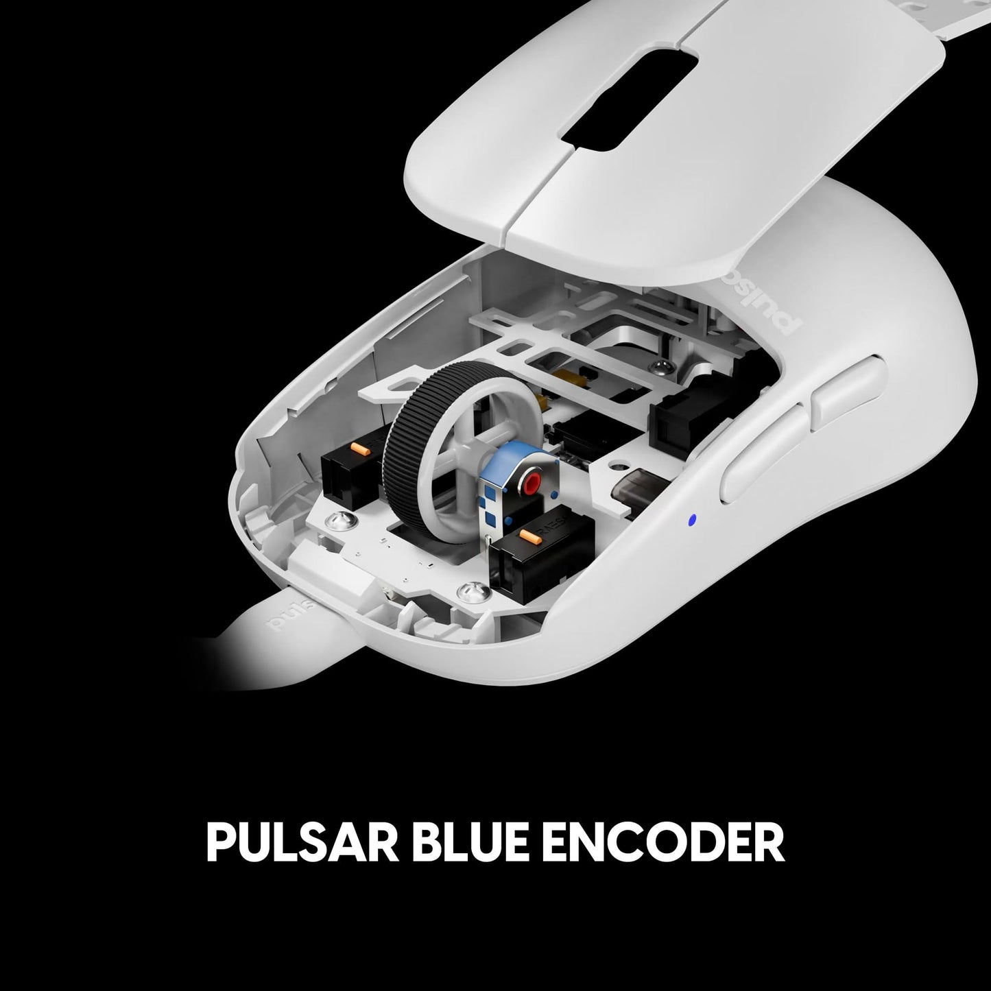 Pulsar Gaming Gears X2H Wired Gaming Mouse, Ultra Lightweight 1.8 oz (51g), Symmetrical, Optical Switch, 26000 DPI, Motion Sync, PAW3395 Sensor (Medium, Wired, White)