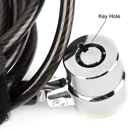 I3C Laptop Cable Lock Hardware Security Cable Lock Anti Theft Combination Lock with Anchor Plate, Laptop-Computer-Security-Locks (5Pack)