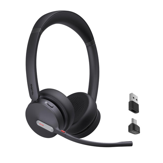 Yealink BH70 Teams Bluetooth Headset with Mic for Work, 35h Talk Battery