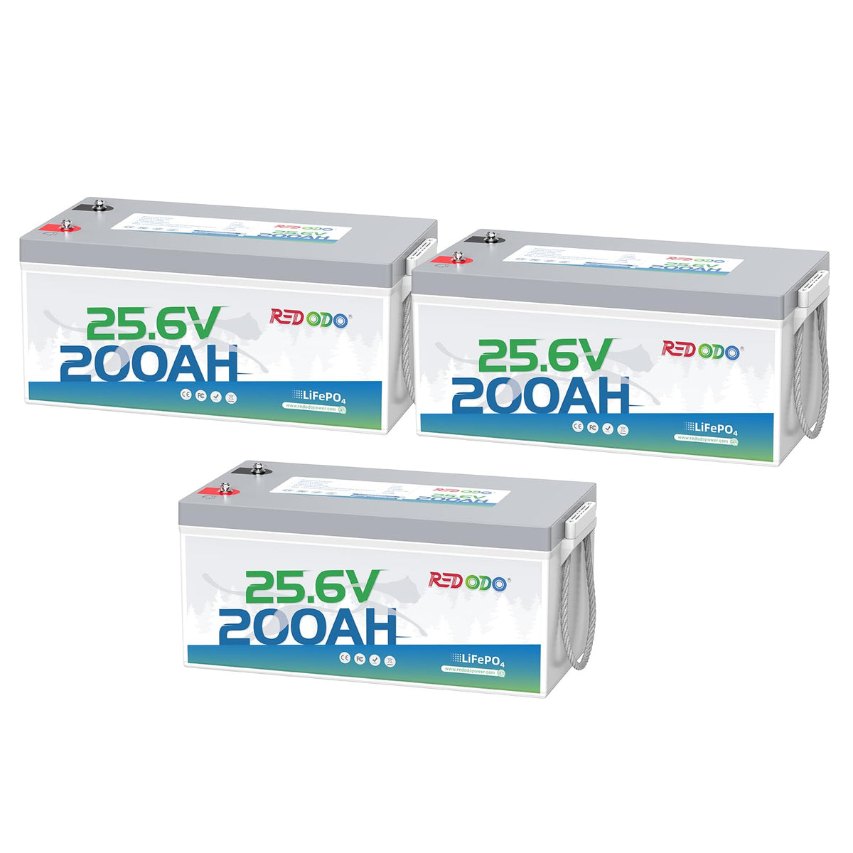 Redodo 24V 100Ah Marine Lithium Battery, for RV, Trolling Motor