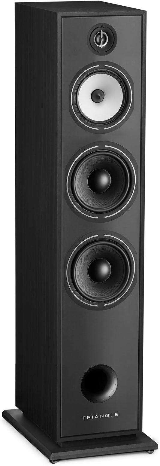 triangle Borea BR10 Tower Speaker (Each) – 3-Way Floorstanding Loudspeaker with Dual 8" Woofers, Deep Bass & Wide Soundstage – Premium Hi-Fi Audio – Black