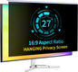 DEJIMAX 27 Inch Computer Privacy Screen for 16:9 Computer Monitor, Anti-Blue Light Monitor Privacy Screen Filter, Anti-UV Computer Shield, Hanging Type