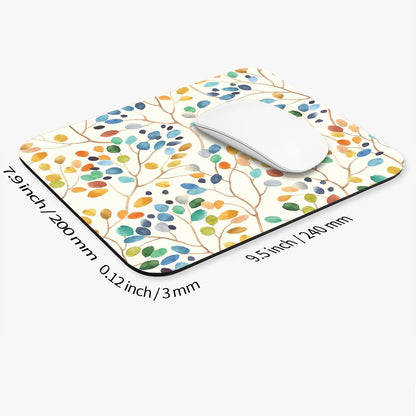 Armanza Square Mouse Pad Colorful Forest,Personalized Premium-Textured Custom Mouse Mat Design,Washable Mousepad Cloth,Non-Slip Rubber Base Computer Mouse Pads for Wireless Mouse