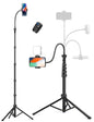 70" Phone Tripod with Remote & Holder, Portable Cell Phone Stand