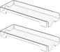 WINFFOR Acrylic Keyboard Cover Protector - 2 Pack Mechanical Keyboard Dust Cover Computer Keyboard Cover Keyboard Protector Fits 17'' Keyboard (Crystal Clear)