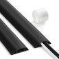 Floor Cable Cover 3ft Black, LZEOY Cord Covers for Wires on Floor, Cord Hider Floor Cable Management, Extension Cord Floor Cover Low Profile, Floor Cord Cover for Office/Carpet/Floor