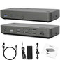 AUIMCE MacBook Docking Station 3 Monitors, Displaylink Laptop Docking Stations with 130W Power Supply,15 in 1 USB C Triple 4K Display Dock for MacBook Pro/Air and USB-C/A Port Computer (3 HDMI, 2 DP)