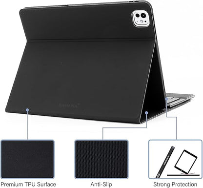 Sahara - Navigate Series Keyboard Case with Track Pad for iPad Pro (M4) 11" 2024, Black, (TB00402)