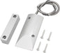Magnetic Reed Switch Wired Surface Mount Normally Open NO Contact Sensor Alarm Magnetic Door Switch with 2 Wires, Zinc Alloy Sliver, OC-60