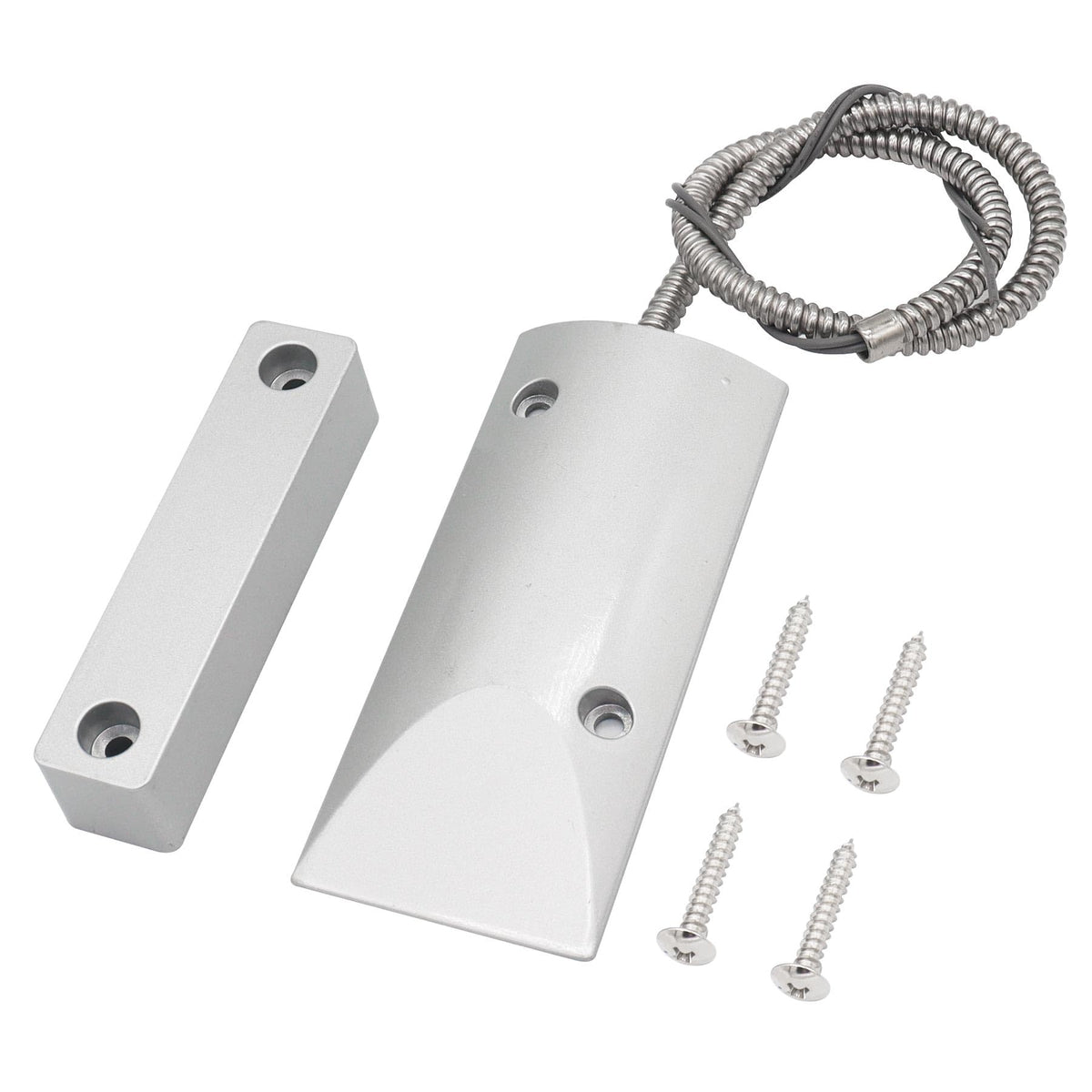 FOCMKEAS Magnetic Reed Switch, NC, 2 Wire, Zinc Alloy Sliver, OC-55