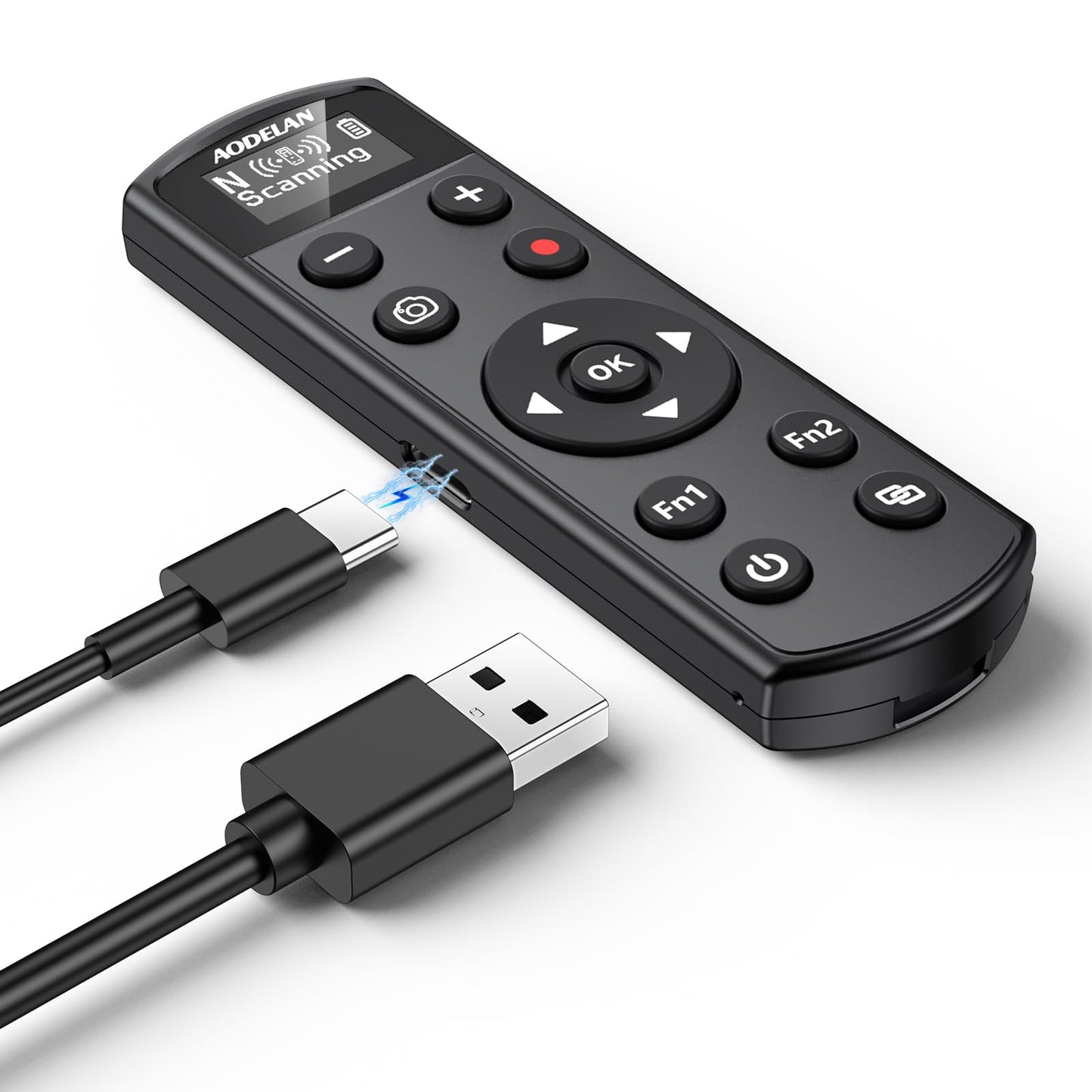 Rechargeable Shutter Release for Nikon AODELAN Wireless Camera Remote Control Compatible with COOLPIX P1000, P1100, P950, B600, A1000, Z50, Z30, Z fc, Z6 II, Z7 II,Z5, Replaces Nikon ML-L7(Black)