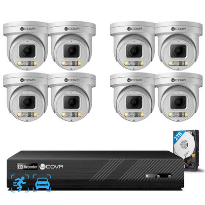 4COVR PoE PTZ Security Camera System 8 Channel 4K, 2TB HDD, LY5XCP8M0808