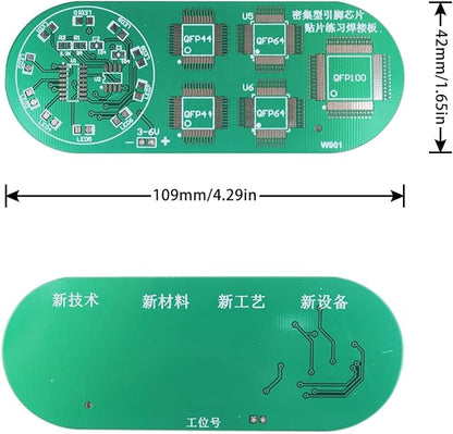 Soldering Practice Kit DIY Circular Red LED SMD Circuit Kit Learn Soldering Kit For Beginners