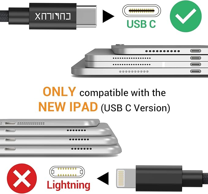 Cubilux USB C Dual Headphones Adapter, Type C to Double 3.5mm Earphone Audio Splitter Compatible with iPhone 17/16/15, iPad Pro 13/12.9/11 iPad Air 13/11, Galaxy S25/S24/S23 Tab S11/S10/S9/S8
