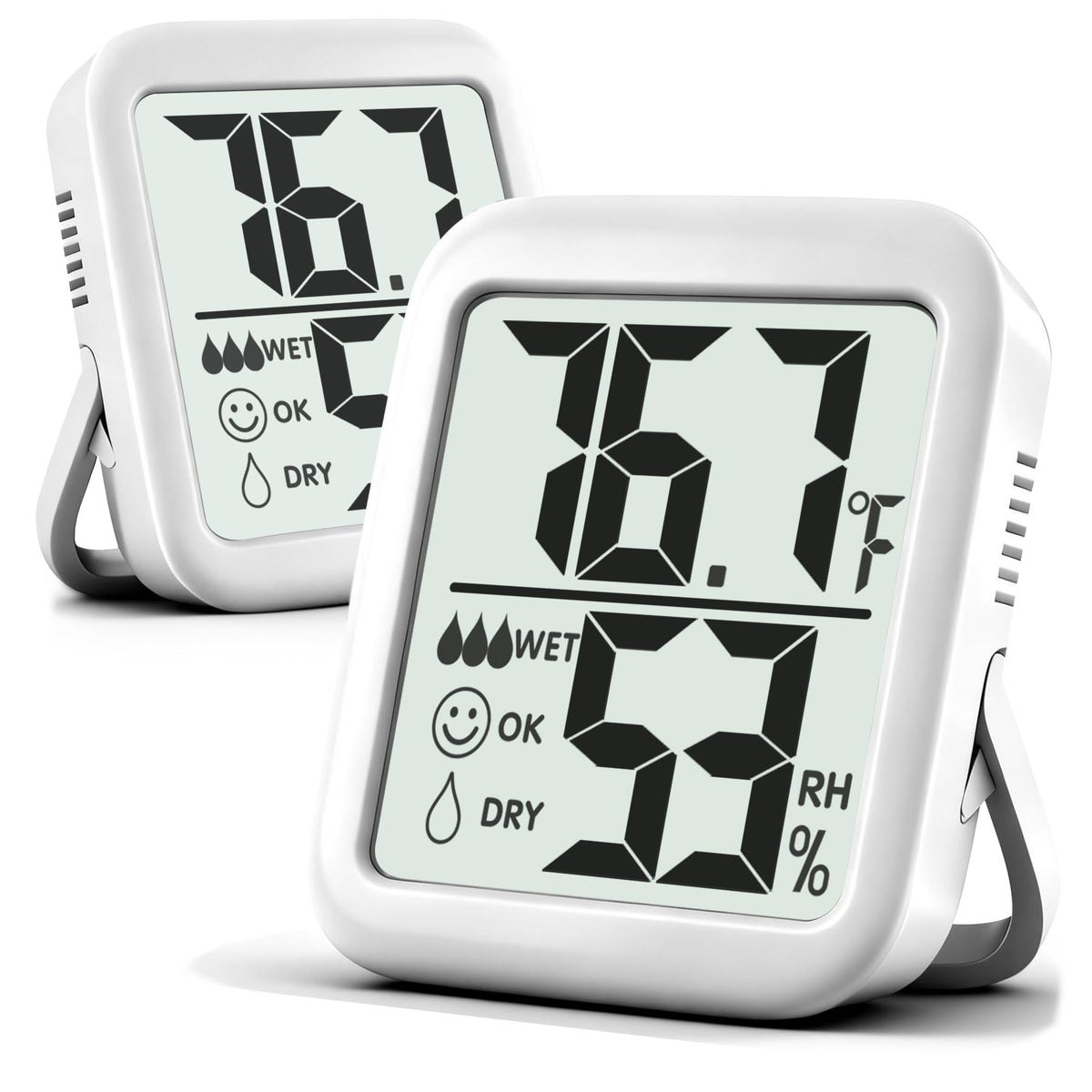 Antonki 2 Pack Room Thermometer Indoor Hygrometer